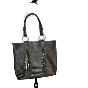 Artisan Made Me To We Leather Tote Bag Large